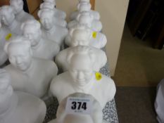 Six Chairman Mao bust - a genuine Chinese official issue porcelain study of Chairman Mao Zedong
