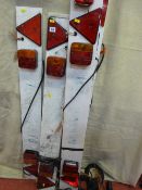 Two sets of trailer light boards