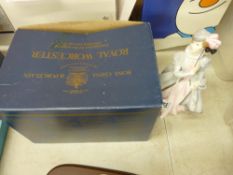 A boxed Royal Worcester china figurine Masquerade