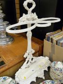 A Victorian cast iron stick stand