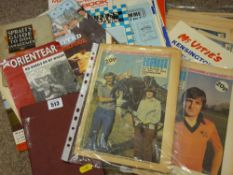 Historical football ephemera including additions of Ram-Derby County official newspaper from the