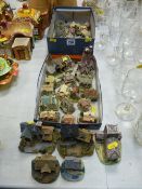A collection of miniature model cottages & houses
