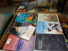 Two boxes of good themed paperbacks