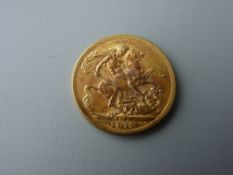A GEORGE V FULL GOLD SOVEREIGN 1912