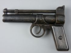 AIR PISTOL .177 Webley Junior, straight grip first series, no. J14679, last pre-war variation with