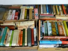 Five boxes of books including religion, militaria, natural world etc
