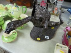 Studio pottery lustre decorated dragon