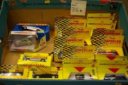 Box of bubblepacked diecast vehicles