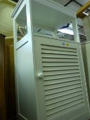 White melamine bathroom cabinet