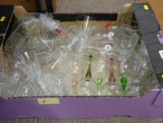 Box of drinking glassware