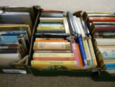 Three boxes of mixed books