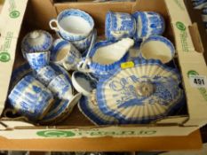 Quantity of Copeland and other Willow pattern tea and dinnerware
