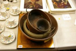 Parcel of vintage copper and brassware