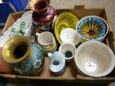Box of mainly mixed vases and planters