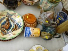 Selection of Studio pottery in the style of Terry Bell-Hughes and others