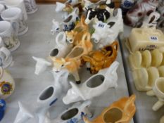 Quantity of miscellaneous cow creamers