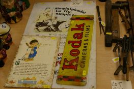 Enamel advertising signs etc