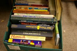 Box of mixed books including vintage Blue Peter, Look In etc