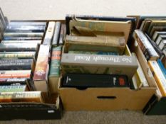 Four boxes of mainly reference books including militaria, wildlife etc