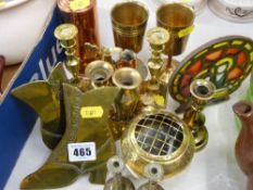Selection of vintage and other brassware