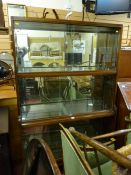 Minty style waterfall bookcase approximately 5ft high