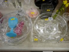 Selection of cut and other glassware