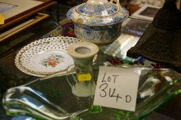 Small parcel of china and glassware etc
