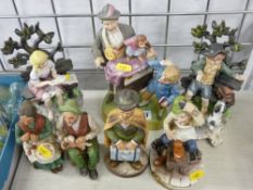 Quantity of Capodimonte style figurines