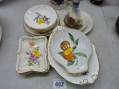 Parcel of small decorative china including Worcester, Crown Derby etc