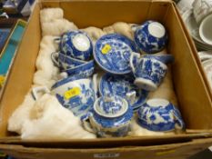 Collection of miniature Oriental blue and white teaware