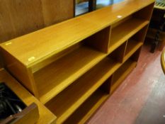 Mid Century long floorstanding bookcase