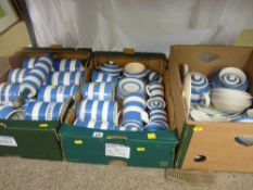 Very large quantity (in three boxes) of T G Green Cornish ware