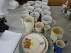 Quantity of mainly commemorative china and pottery