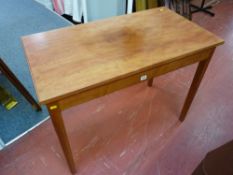 Modern mahogany effect rectangular top table