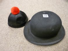 Bowler hat and another dress hat