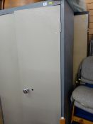 Two office metal cupboards