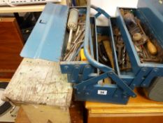 Cantilever toolbox and a stool