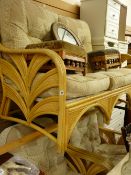 Three piece bamboo conservatory suite