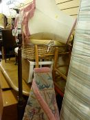 Standard lampshades and a pink Chinese washed carpet