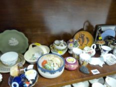 Large parcel of mixed small pottery items including Doulton miniature stoneware, Limoges etc