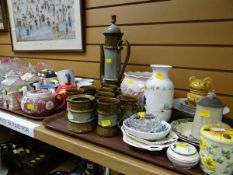 A continental Turkish-style coffee set, a quantity of china & pottery etc