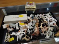 A parcel of Wade Whimsies & other porcelain animals etc