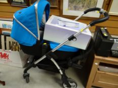 A modern Silver Cross pram & sundries