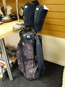 Ladies' golf clubs in ladies' golf bag