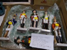 Six porcelain military figures (list available)