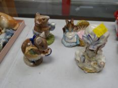 Four Beswick Beatrix Potter figures