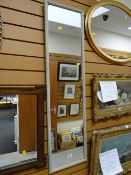 A modern hall wall mirror