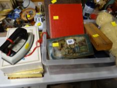 Parcel of vintage table games including chess, jigsaws etc
