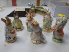 Six Royal Albert Beatrix Potter figures