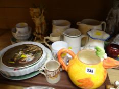 A parcel of mixed pottery etc